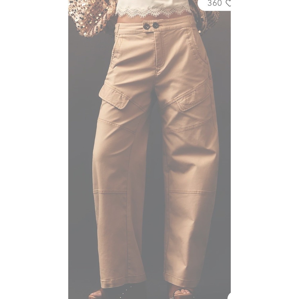 NWT / ANTHROPOLOGIE / SIZE 29/ MSRP $148 / PILCRO CORINNE CURVE WIDE LEG PANTS - Picture 2 of 10